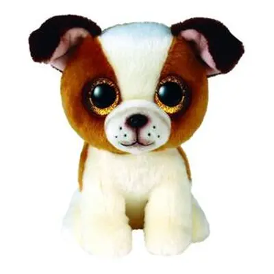 TY Beanie BOOS HUGO, 15 cm - hnědobílý pes