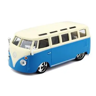 Bburago 1:32 Plus Volkswagen Van Samba Blue/White