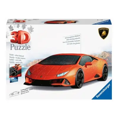 Ravensburger Lamborghini Huracán Evo oranžové 3D Puzzle 108 dílků