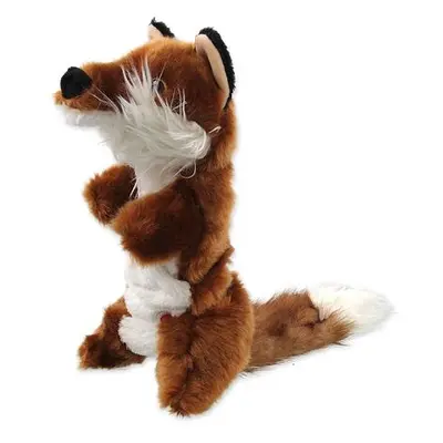 Hračka DOG FANTASY Skinneeez Plush pískací liška 45 cm 1 ks