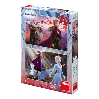 FROZEN II 2x77 Puzzle NOVÉ