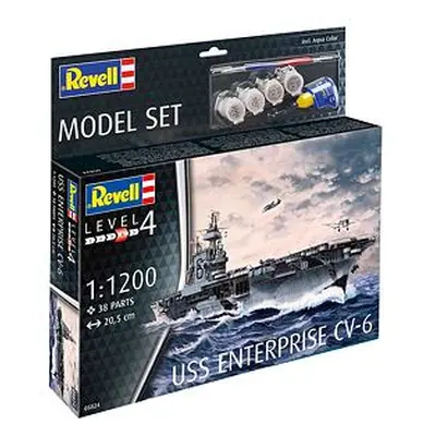 Revell ModelSet loď 65824 - USS Enterprise (1:1200)