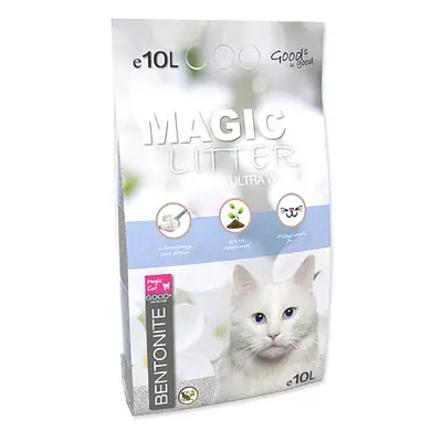 Kočkolit MAGIC LITTER Bentonite Ultra White 10 l