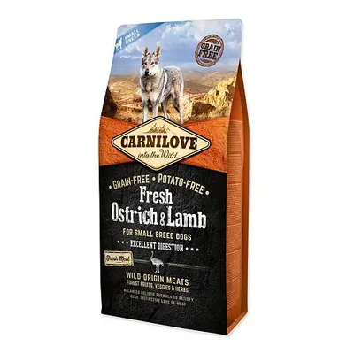 CARNILOVE Fresh Ostrich & Lamb Excellent Digestion for Small Breed Dogs 6 kg