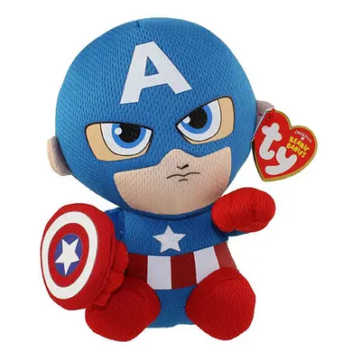 Meteor TY Beanie Babies Marvel CAPTAIN AMERICA, 15 cm (1)