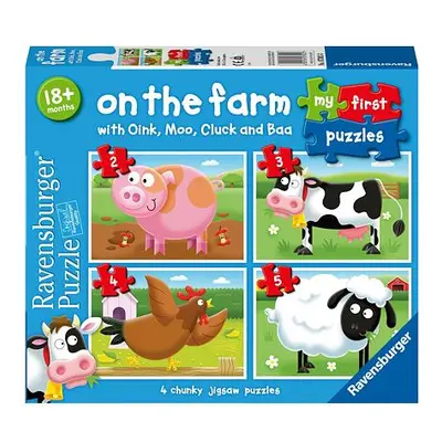 Ravensburger Moje první puzzle Na farmě 2/3/4/5 dílků