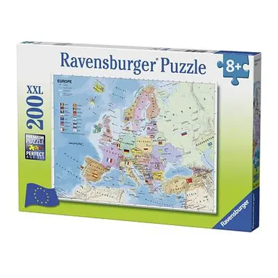 Ravensburger Mapa Evropy Puzzle 200 dílků