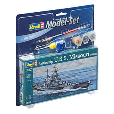 ModelSet loď 65128 - Battleship U.S.S. Missouri (WWII) (1:1200)