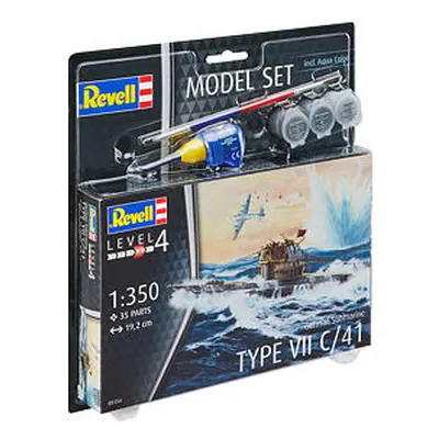 ModelSet ponorka 65154 - German Submarine Type VII C/41 (1:350)