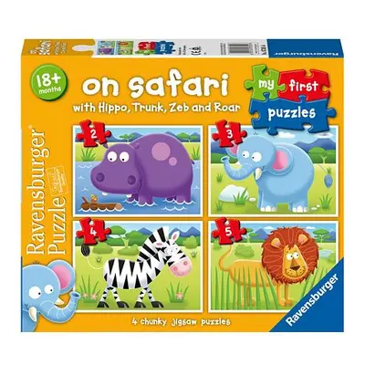 Ravensburger Moje první puzzle Na safari 2/3/4/5 dílků