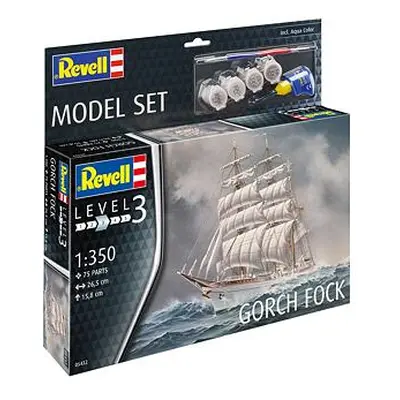 Revell ModelSet loď 65432 - Gorch Fock (1:350)