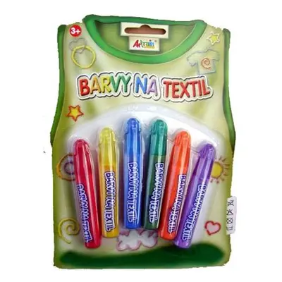 SMT Barvy na textil na blistru 6x7ml