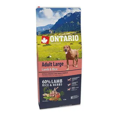 ONTARIO Dog Adult Large Lamb & Rice & Turkey 12 kg