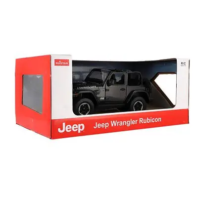 TEDDIES Auto RC Jeep Wrangler Rubicon černý plast 29cm 2,4GHz na dálk. ovl. na baterie