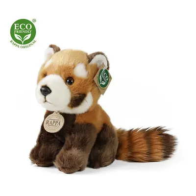 Plyšová panda červená sedící 18 cm ECO-FRIENDLY