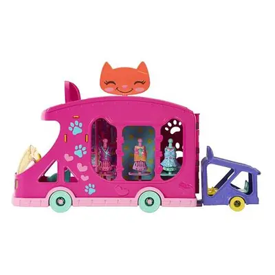 Mattel Enchantimals Kočičí módní obchod na kolech herní set