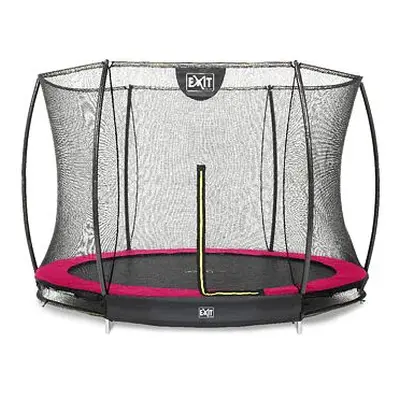 EXIT TOYS Silhouette pozemní trampolína ø244cm s ochrannou sítí - růžová