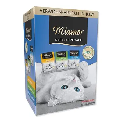 Kapsičky MIAMOR Ragout Royale kuře, tuňák, králík v želé multipack 1200 g