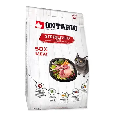 ONTARIO Cat Sterilised Lamb 2 kg