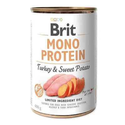 Konzerva BRIT Mono Protein Turkey & Sweet Potato 400 g