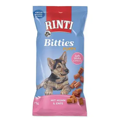 Pochoutka RINTI Extra Bitties Puppy kuře + kachna 75 g