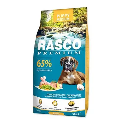 Granule RASCO Premium Puppy Medium kuře s rýží 15 kg