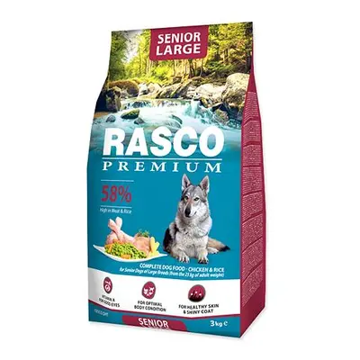 Granule RASCO Premium Senior Large kuře s rýží 3 kg