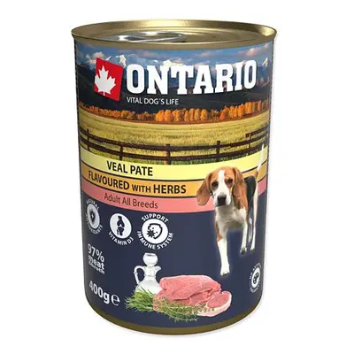 Konzerva ONTARIO telecí paté s bylinkami 400 g