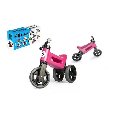 Teddies Odrážedlo FUNNY WHEELS Rider Sport 2v1 růžové v krabici