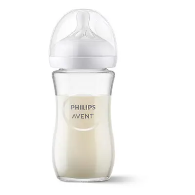 Philips AVENT Láhev Natural Response skleněná 240 ml, 1m+