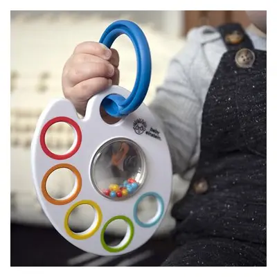 Baby Einstein Kousátko s hrkálkou s C kroužky Shake, Rattle&Soothe™