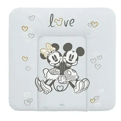 CEBA Podložka přebalovací měkká na komodu (75x72) Disney Minnie & Mickey Grey