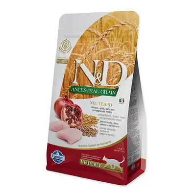 KRMIVO N&D ANCESTRAL GRAIN CAT NEUTERED - CHICKEN ADULT 1.5KG