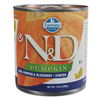 KONZERVA N&D DOG LAMB & PUMPKIN & BLUEBERRY STARTER 285g