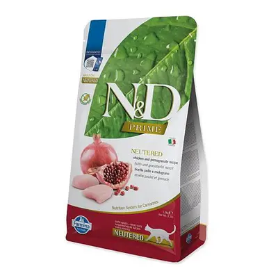 KRMIVO N&D PRIME CAT NEUTERED - CHICKEN & POMEGRANATE ADULT 1.5KG