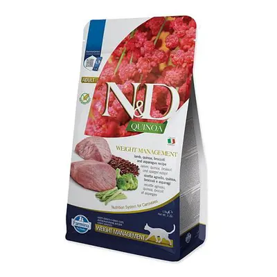 KRMIVO N&D CAT QUINOA WEIGHT MANAGEMENT LAMB & BROCCOLI 1,5 KG