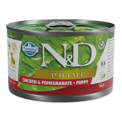 KONZERVA N&D DOG PRIME CHICKEN & POMEGRANATE PUPPY 140g