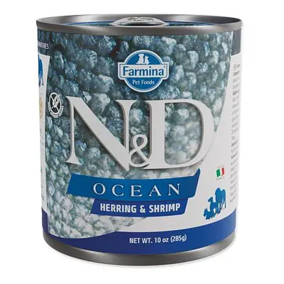 KONZERVA N&D DOG OCEAN HERRING & SHRIMPS 285g