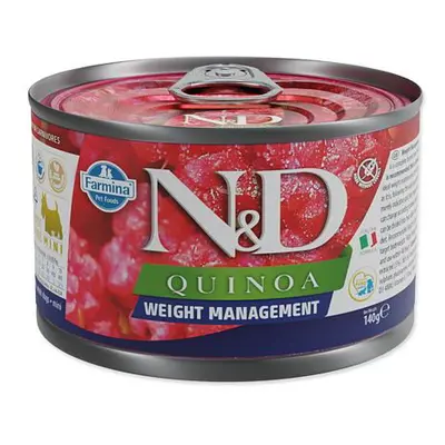 KONZERVA N&D DOG QUINOA WEIGHT MANAGEMENT 140g