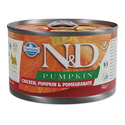 KONZERVA N&D DOG CHICKEN & PUMPKIN & POMEGRANATE 140g