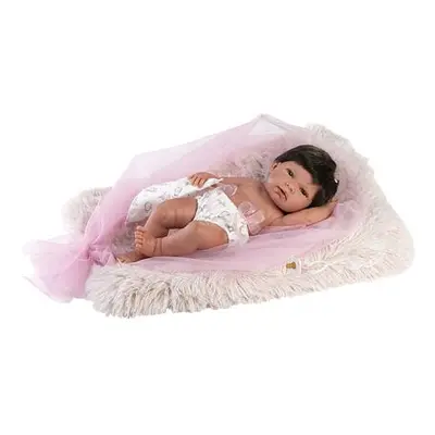 Llorens 73804 NEW BORN HOLČIČKA - realistická panenka miminko s celovinylovým tělem - 40 cm