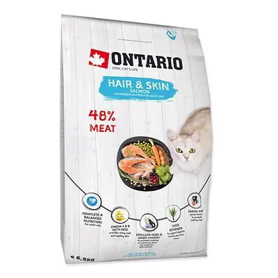 ONTARIO Cat Hair & Skin 6,5 kg