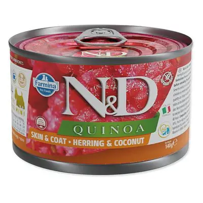 KONZERVA N&D DOG QUINOA HERRING & COCONUT 140g