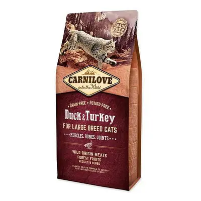 CARNILOVE Duck and Turkey Large Breed Cats Muscles, Bones, Joints 6 kg