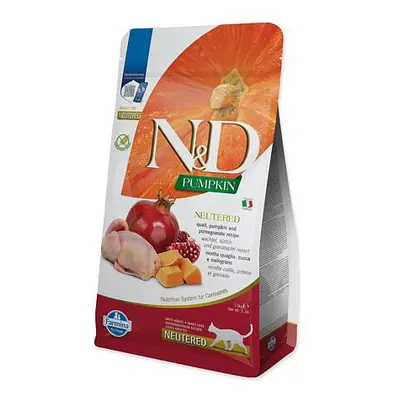 KRMIVO N&D CAT PUMPKIN NEUTERED QUAIL & POMEGRANATE 1,5 KG