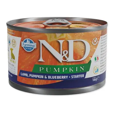 KONZERVA N&D DOG LAMB & PUMPKIN & BLUEBERRY STARTER 140g