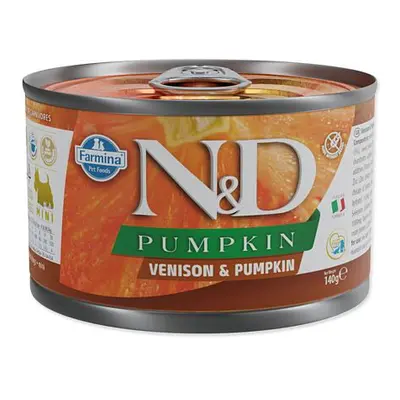 KONZERVA N&D DOG VENISON & PUMPKIN 140g