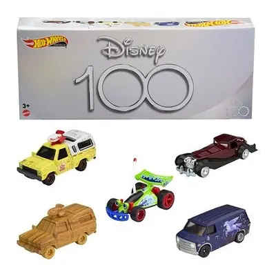 Mattel Hot Wheels Prémiový angličák 100. Výročí Disney (E-Comm) 5ks