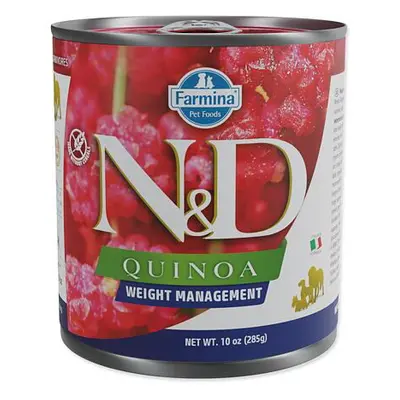 KONZERVA N&D DOG QUINOA WEIGHT MANAGEMENT 285g