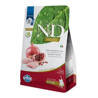 KRMIVO N&D PRIME CAT CHICKEN & POMEGRANATE KITTEN 300G